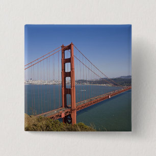 Bóton Quadrado 5.08cm Ponte Golden Gate, São Francisco, Califórnia, 10