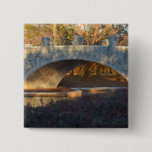 Bóton Quadrado 5.08cm Ponte pintada no por do sol por Shirley Taylor