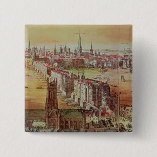 Bóton Quadrado 5.08cm Ponte velha de Londres