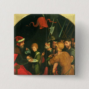 Bóton Quadrado 5.08cm Pontius Pilate que lava suas mãos