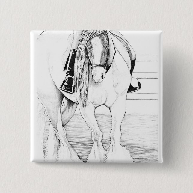 Bóton Quadrado 5.08cm Ponto alto ~ (Frente)