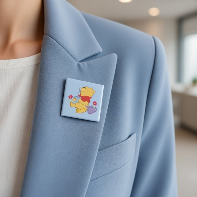 Bóton Quadrado 5.08cm Pooh (Criador carregado)