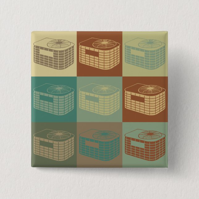 Bóton Quadrado 5.08cm Pop art da ATAC (Frente)