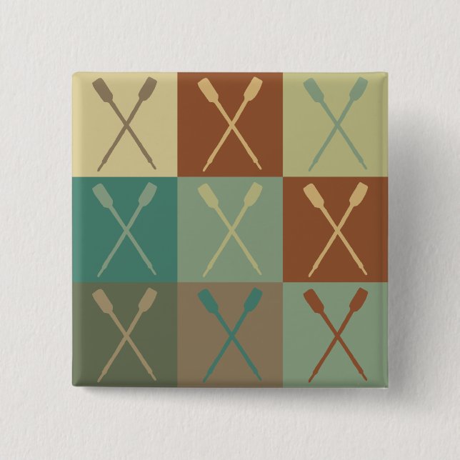 Bóton Quadrado 5.08cm Pop art do enfileiramento (Frente)