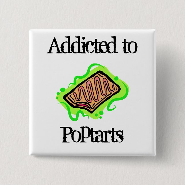 Bóton Quadrado 5.08cm Poptarts (Frente)