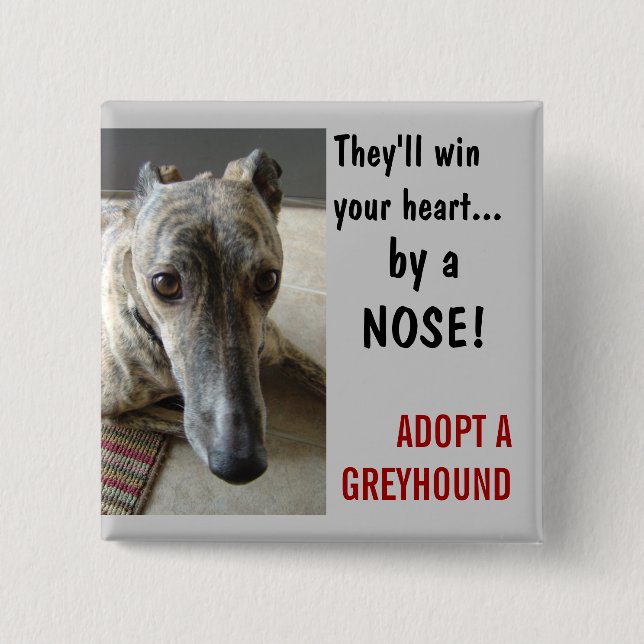 Bóton Quadrado 5.08cm por um NARIZ! (Frente)