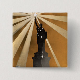 Bóton Quadrado 5.08cm Por vontade da Liberdade ~ Inscreva-se no Marinho