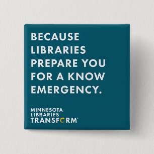 Bóton Quadrado 5.08cm Porque saiba o botão da cerceta