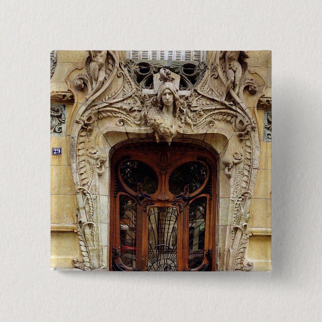 Bóton Quadrado 5.08cm Porta de entrada aos apartamentos (Frente)