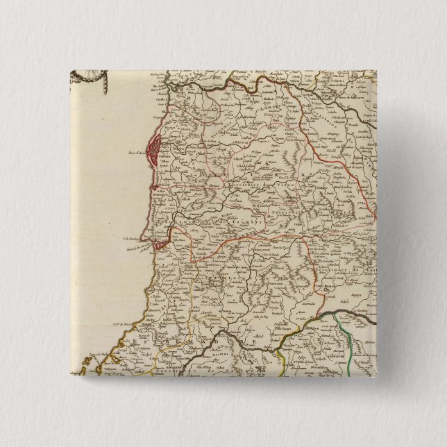 Bóton Quadrado 5.08cm Portugal (Frente)