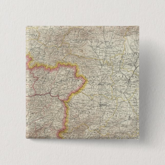 Bóton Quadrado 5.08cm Portugal e Espanha (Frente)
