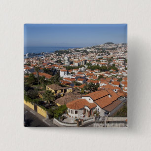 Bóton Quadrado 5.08cm Portugal, Ilha da Madeira, Funchal. Teleférico