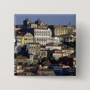 Bóton Quadrado 5.08cm Portugal, Porto (Porto). Casas históricas e