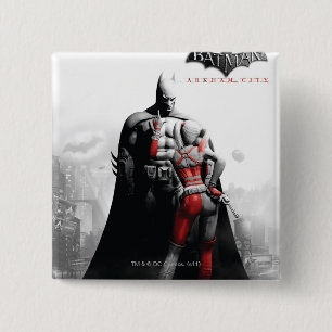Bóton Quadrado 5.08cm POSTER AC - Batman & Harley