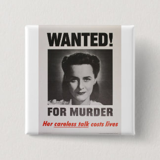 Bóton Quadrado 5.08cm Poster da propaganda "querido para o assassinato"