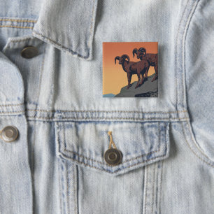 Bóton Quadrado 5.08cm Poster vintage Promovendo Viagem Para Parques Naci