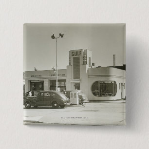 Bóton Quadrado 5.08cm Posto de gasolina