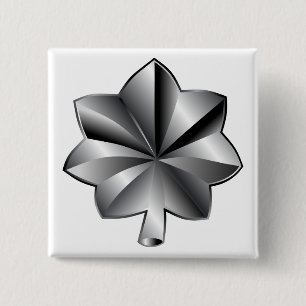 Bóton Quadrado 5.08cm posto militar dos EUA - Tenente-Coronel