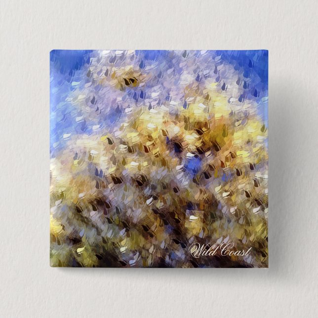 BÓTON QUADRADO 5.08CM PRAIA (Frente)