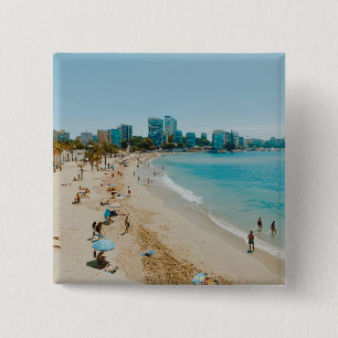 Bóton Quadrado 5.08cm Praia San Juan - Alicante - Espanha