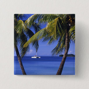 Bóton Quadrado 5.08cm Praias em Negril, Jamaica