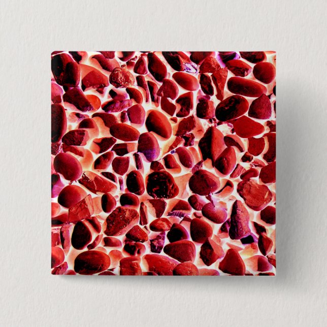 BÓTON QUADRADO 5.08CM PRAIAS PEBBLES (Frente)