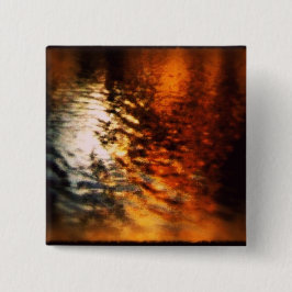 Bóton Quadrado 5.08cm Prata e ouro