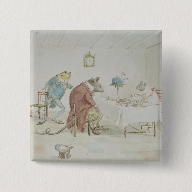 Bóton Quadrado 5.08cm Pray, senhorita Rato, você dar-nos-á algum beer (Frente)