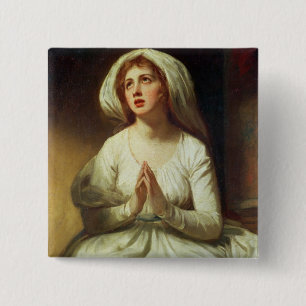 Bóton Quadrado 5.08cm Praying da senhora Hamilton