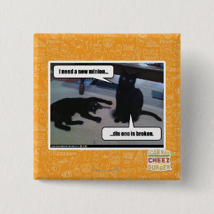 Bóton Quadrado 5.08cm Preciso de um novo minion