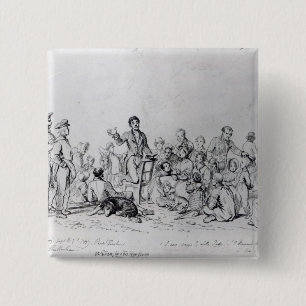 Bóton Quadrado 5.08cm Pregador de The Field, 1837