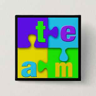 Bóton Quadrado 5.08cm Prêmio da parte superior 10! Pinos do