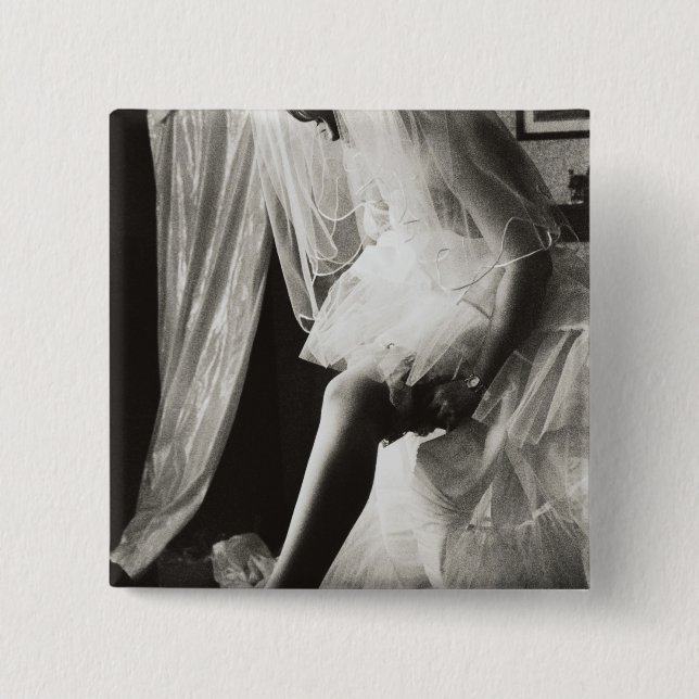 Bóton Quadrado 5.08cm <Preparing> por Kim Koza (Frente)