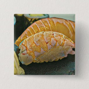 Bóton Quadrado 5.08cm Presente de amante Sushi