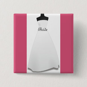 Bóton Quadrado 5.08cm Presente do Crachá do Botão do Pino do Vestido Bra