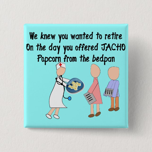 Bóton Quadrado 5.08cm Presentes aposentados da arte de história da (Frente)