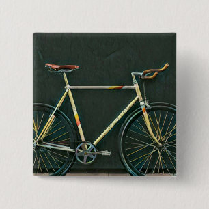 Bóton Quadrado 5.08cm Presentes de aniversário para amantes de bicicleta
