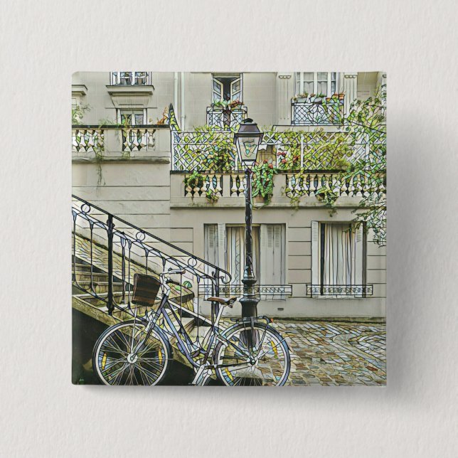 Bóton Quadrado 5.08cm Presentes de bicicleta de montanha (Frente)