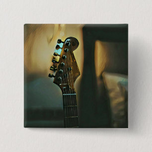 Bóton Quadrado 5.08cm Presentes de guitarra vindimada
