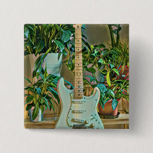 Bóton Quadrado 5.08cm Presentes guitarristas