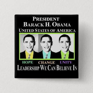 BÓTON QUADRADO 5.08CM PRESIDENTE BARACK OBAMA