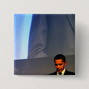 Bóton Quadrado 5.08cm Presidente Barack Obama