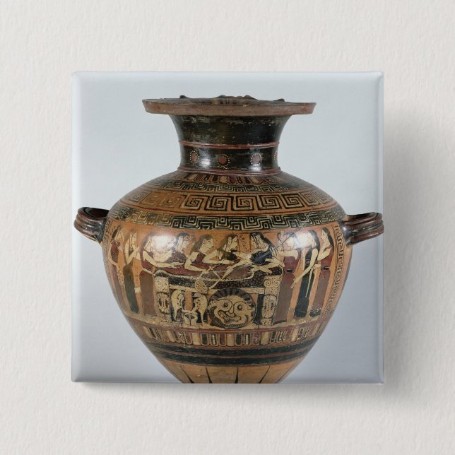 Bóton Quadrado 5.08cm Preto-figura hydria (Frente)