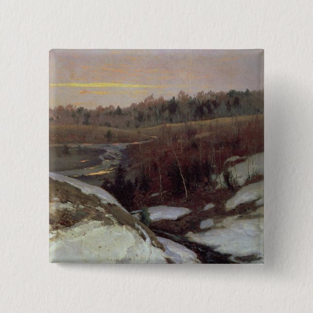 Bóton Quadrado 5.08cm Primavera adiantado, 1905 (Frente)