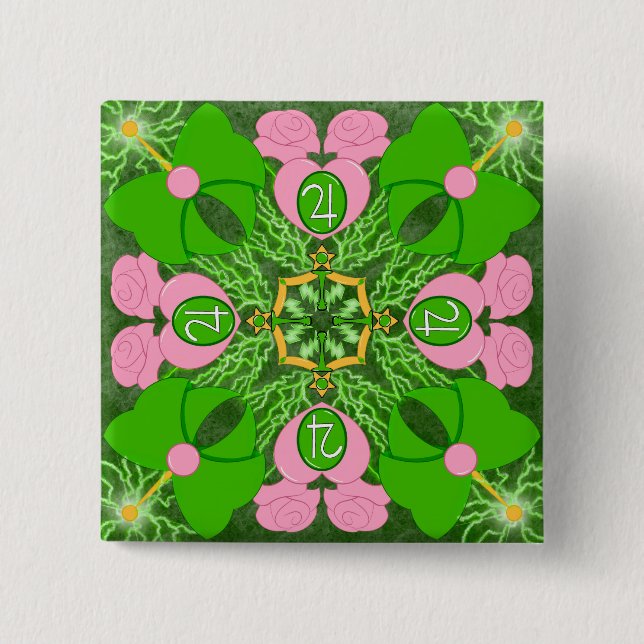 Bóton Quadrado 5.08cm Princesa de Júpiter (Frente)