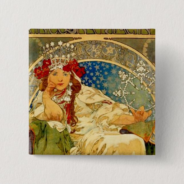 Bóton Quadrado 5.08cm Princesa Hyacinth (Frente)