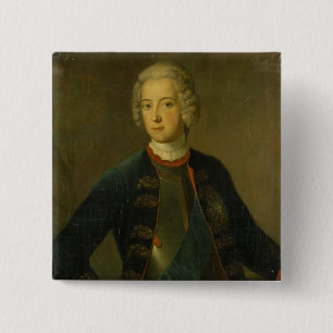 Bóton Quadrado 5.08cm Príncipe herdeiro Frederick II, 1728