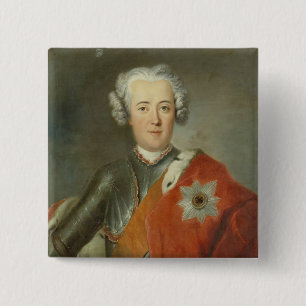 Bóton Quadrado 5.08cm Príncipe herdeiro Frederick II, c.1740