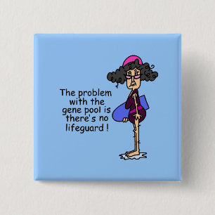 Bóton Quadrado 5.08cm Problema com a Piscina de Gene