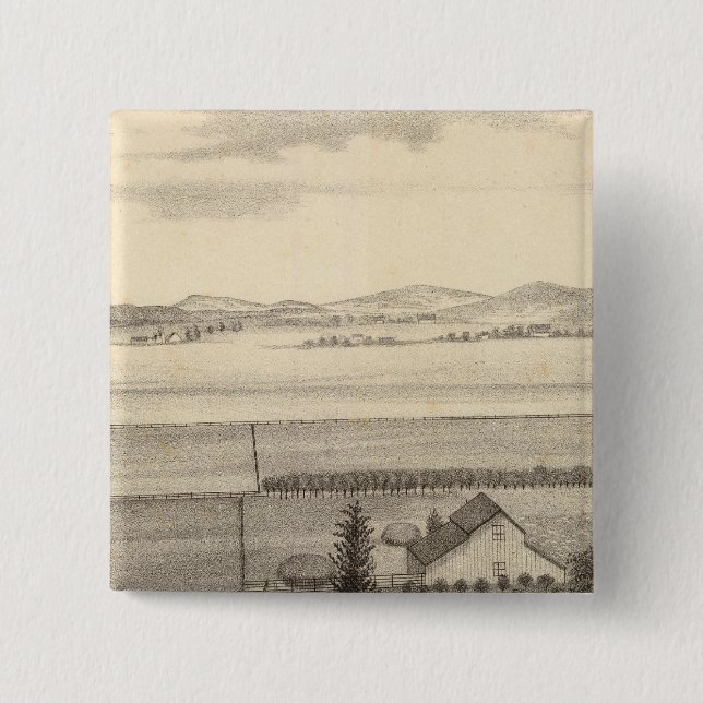 Bóton Quadrado 5.08cm Proctor res, fazenda (Frente)